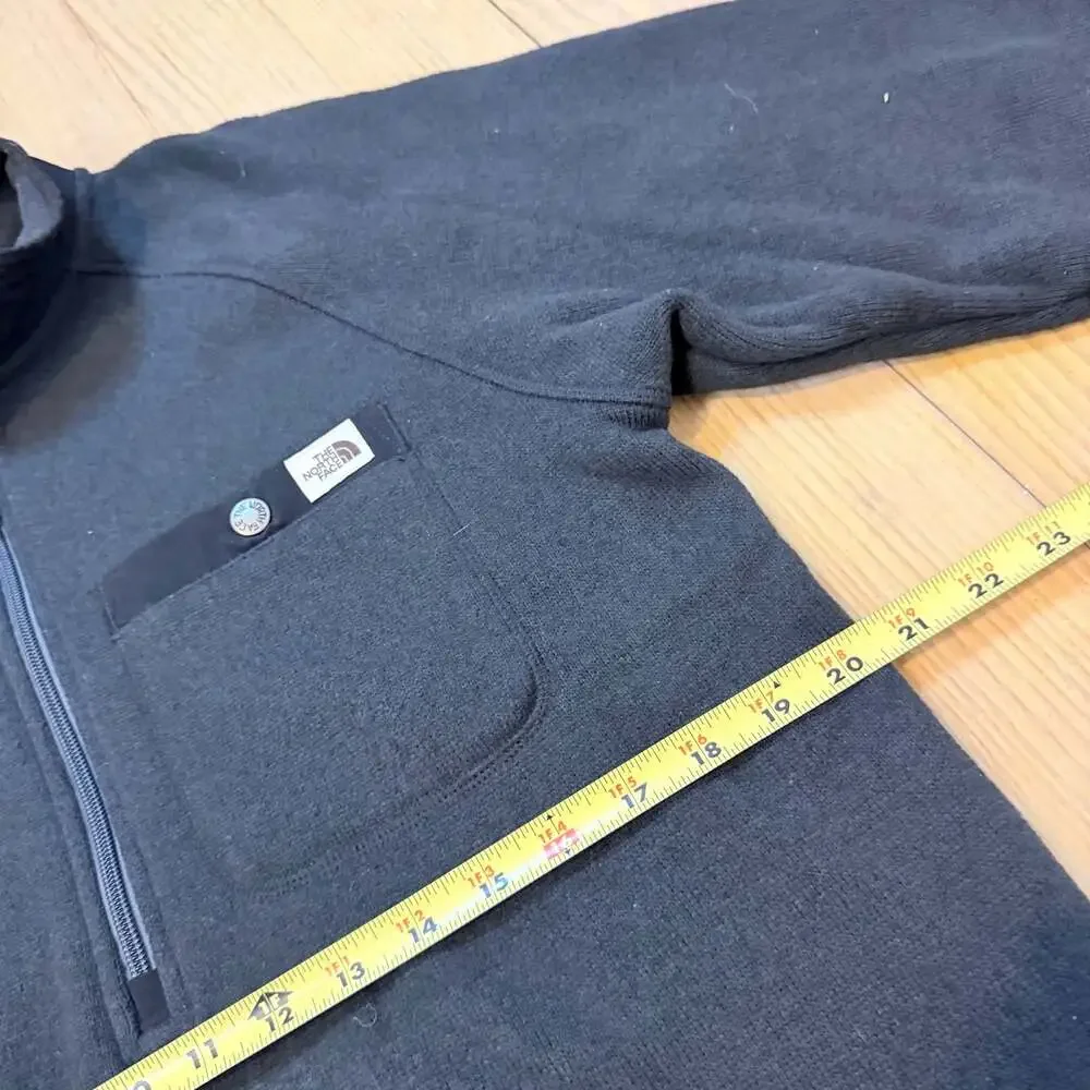 The North Face Gordon Lyons Quarter Zip Fleece Pullover Jacket Black Small